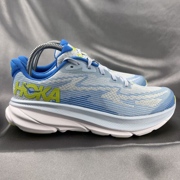 Hoka One Clifton 9 Sneakers Big Kids Sz 7 MD Blue Athletic Running 1131170 IWEP - Picture 2 of 16
